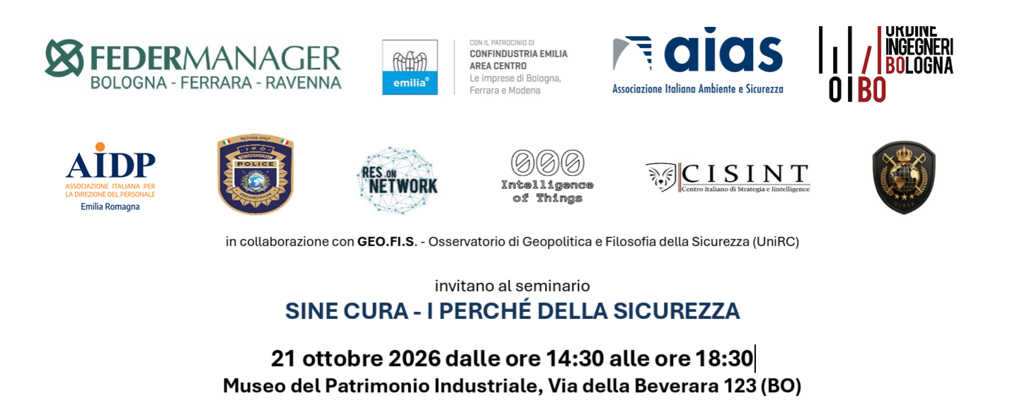 Sine Cura. I perché della sicurezza: il 21 ottobre la nuova tappa a Bologna
